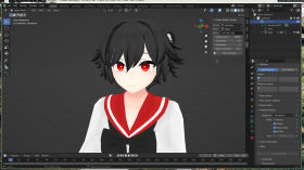 Testing out rewrite of VTube Studio tracker in Blender by Casual Nue