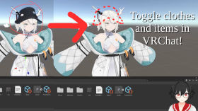 How to toggle clothes and items on your VRChat avatar by NueMedia