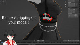 Weight painting and editing to remove clipping on your model by NueMedia